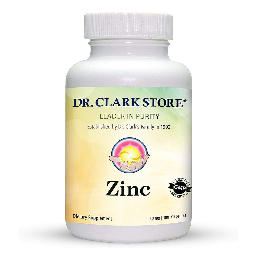 Dr Clark Store Zinc Bisclycinate Supplement Capsules for Immune Support, 100 Ea